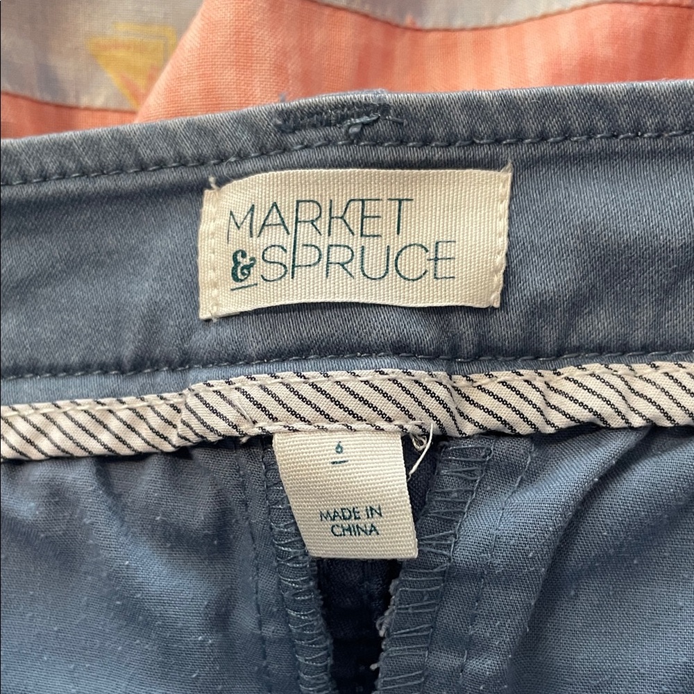Market & Spruce Blue Skinny Pants - Picture 5 of 5